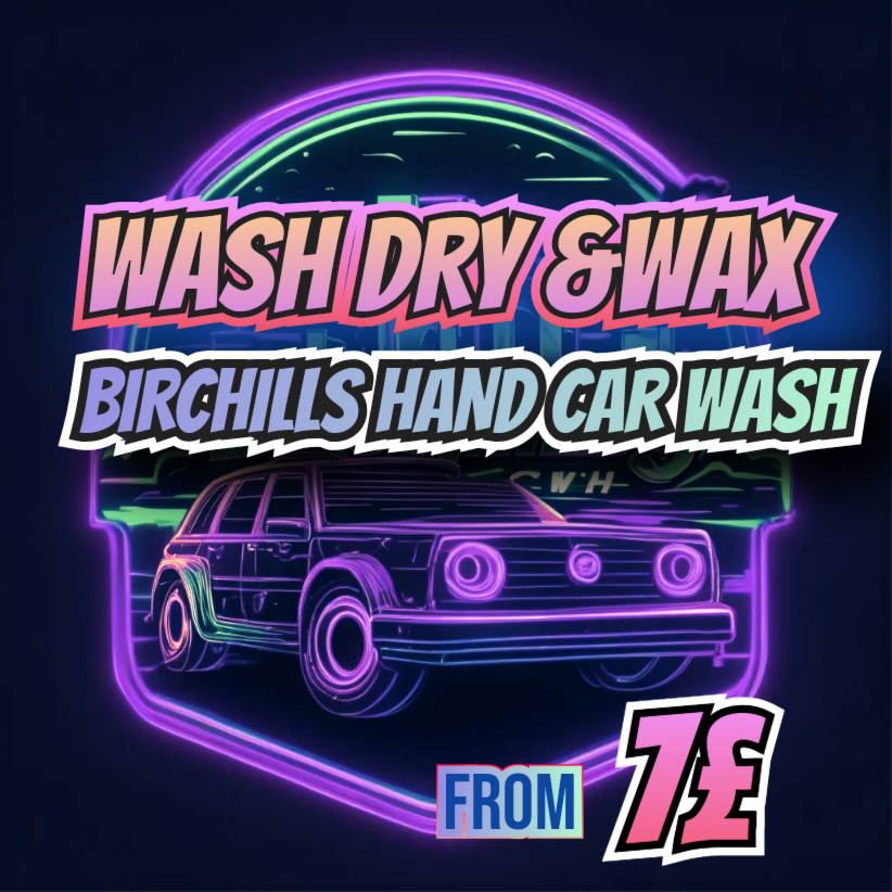 WASH DRY & WAX- LARGE CAR